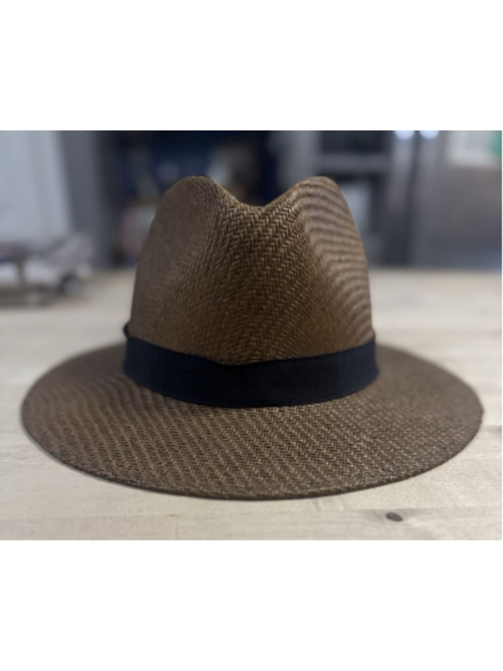 Biltmore Natural Toyo Straw Sun Hat Size L Big Rim Fedora